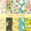 Easter Cotton Fat Quarters Rabbit Egg Print 10PCS 4