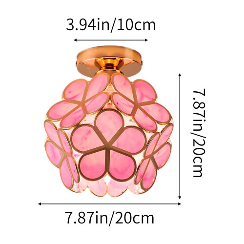 Φωτιστικό οροφής Clear Light Petal σε σκανδιναβικό ιαπωνικό στιλ 2