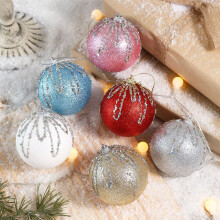 Shatterproof Christmas Ball Ornaments Yellow 3-inch 3-pack