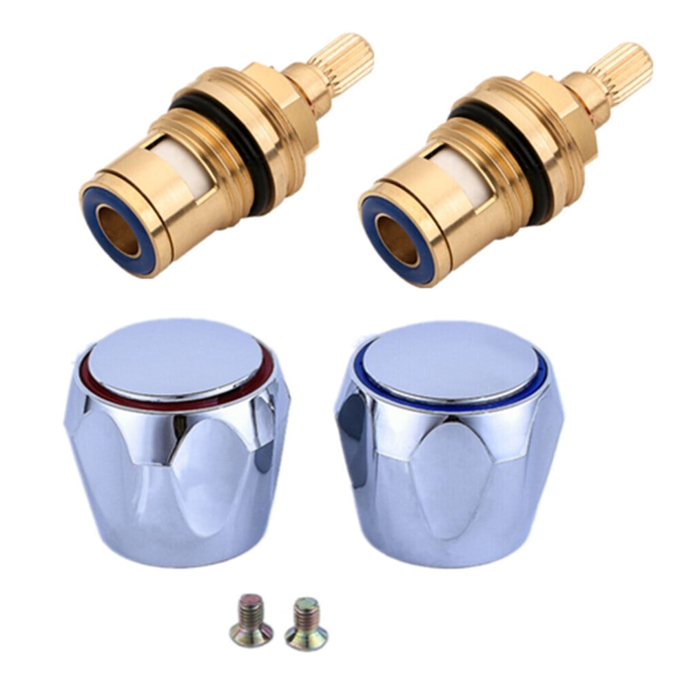 Faucet Knob Handle Replacement Set For Hot And Cold Taps 9181073947261