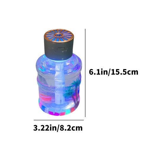 Ultraschall-Luftbefeuchter mit Kaltnebel, Grau, 500 ml 2