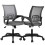 Mesh Office Chair with Arms and Wheels Grey 2 Pack 1