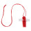 Plastic whistle for crisp sound, red, 1 piece 1