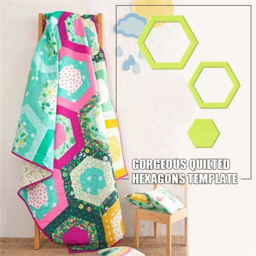 Hexagon Quilting Template Acrylic 1pc