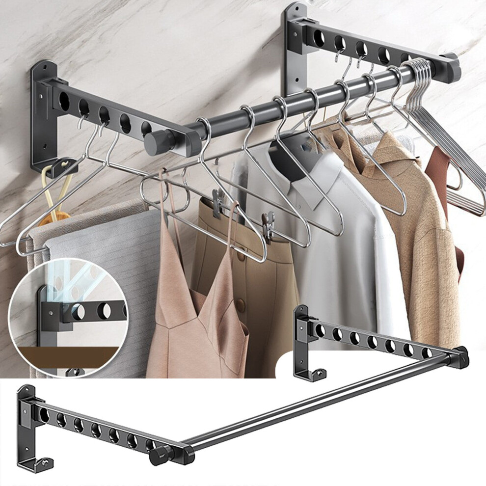 Stackable Wall-Mounted Retractable Clothes Hanger Â No 9181073954689