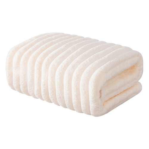 Velvet Bath Towel Set Absorbent Thick Soft Lightweight 1