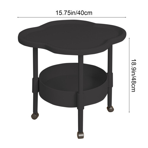 Petite table d'appoint 17,32 x 17,32 x 18,9 pouces 2