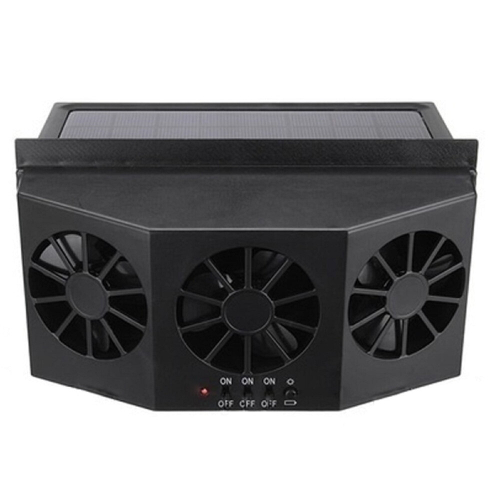 Solar Car Exhaust Fan For Ventilation And Odor Removal 972899350842