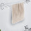 Hand Towels Striped Cotton Absorbent Soft Decorative Khaki 4