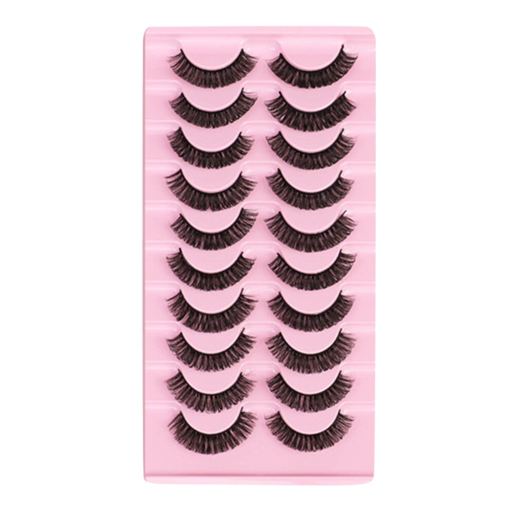 Natural Short Wispy False Lashes 10 Pairs