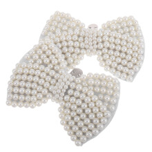 Hebillas elegantes con lazo para zapatos, clips desmontables, 2 piezas