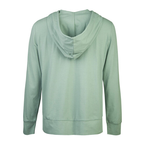 Giacca con cappuccio e zip da donna, leggera, in misto cotone. 2