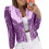 Women's sequin blazer jacket long sleeve cropped 1