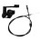 Motorcycle throttle lever assembly with cable 1 set 1