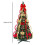 Pre-lit Pop-up Christmas Tree Red Gold Decor 6 ft 6