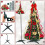 4 Ft Pre-lit Folding Christmas Tree with 200 Warm White 2