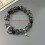 Leaf Charm Beaded Bracelet Glass Multi-Color 1 Piece 2