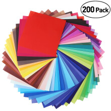 OUNONA Colored Paper 200 Sheets Assorted Vivid Colors