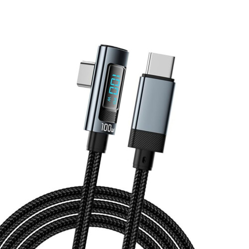 Καλώδιο γρήγορης φόρτισης USB C με οθόνη τροφοδοσίας 1 μέτρου