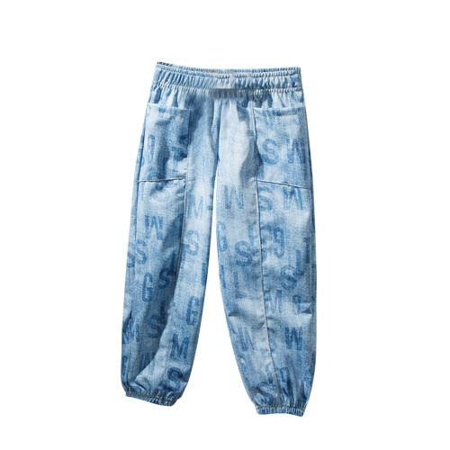 Småbarnsjoggebukser gutter linbukser boho denim3T
