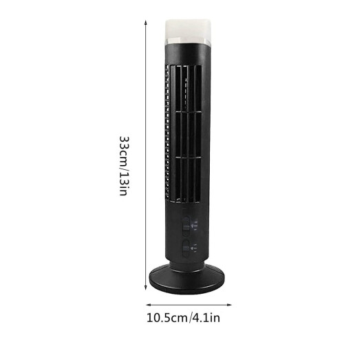 Quiet Tower Fan Black 3 Speed Oscillating 1