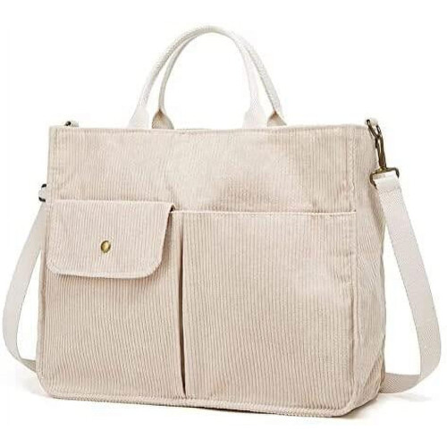 Dames corduroy draagtas (1 stuk)