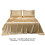 Queen Satin Bed Sheet Set Microfiber 3-Piece 2