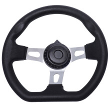 Volante PU270mm para Kart Preto