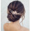 Pettine per capelli da sposa con strass e perle, argento. 1