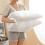 Solid Color Fuzzy Throw Blanket Brown 200x230 cm 5