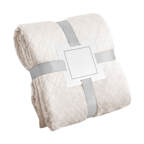 Solid Color Fuzzy Throw Blanket Brown 200x230 cm 1