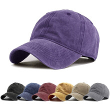 Vintage washed distressed twill baseball cap adjustable