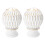 Gardinstangendehette med honningkake-finial, 2 stk. 1