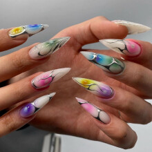 Ongles Ă coller Y2K Goth Kawaii Design gothique 3D