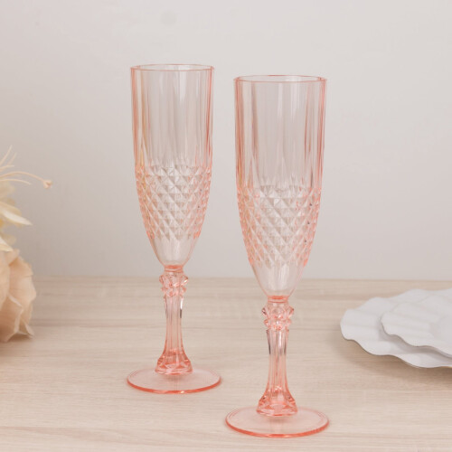 Kristall-Champagnerflöten, transparent, 6 Stück, 237 ml 1