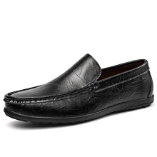 Herrloafers i läder med slip-on-funktion