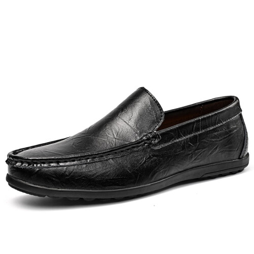 Ανδρικά δερμάτινα μοκασίνια με slip-on casual παπούτσια