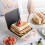 Electric Sandwich Maker 2-Slice Non-Stick Mint Green 6
