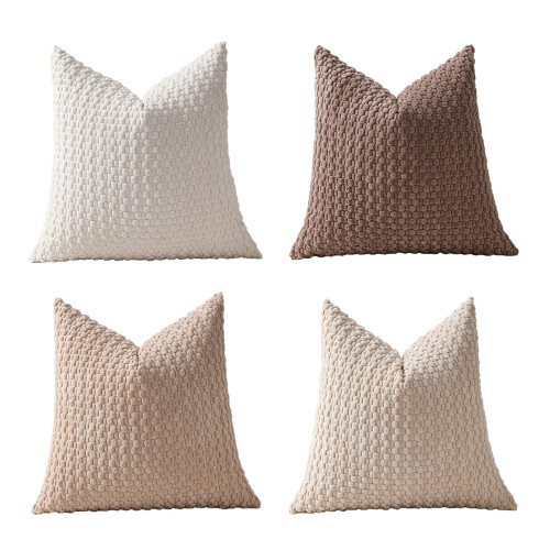 Soft Weave Pillowcases Set Standard Size 4 Pcs 1