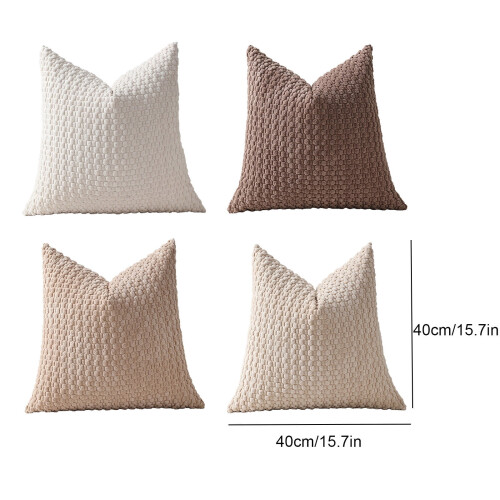 Soft Weave Pillowcases Set Standard Size 4 Pcs 2