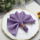 Serviettes de table violettes améthystes en polyester (20 pièces) 6