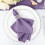 Serviettes de table violettes améthystes en polyester (20 pièces) 7