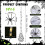 Halloween Spider Decoration Light-Up Hanging 1 Piece 3