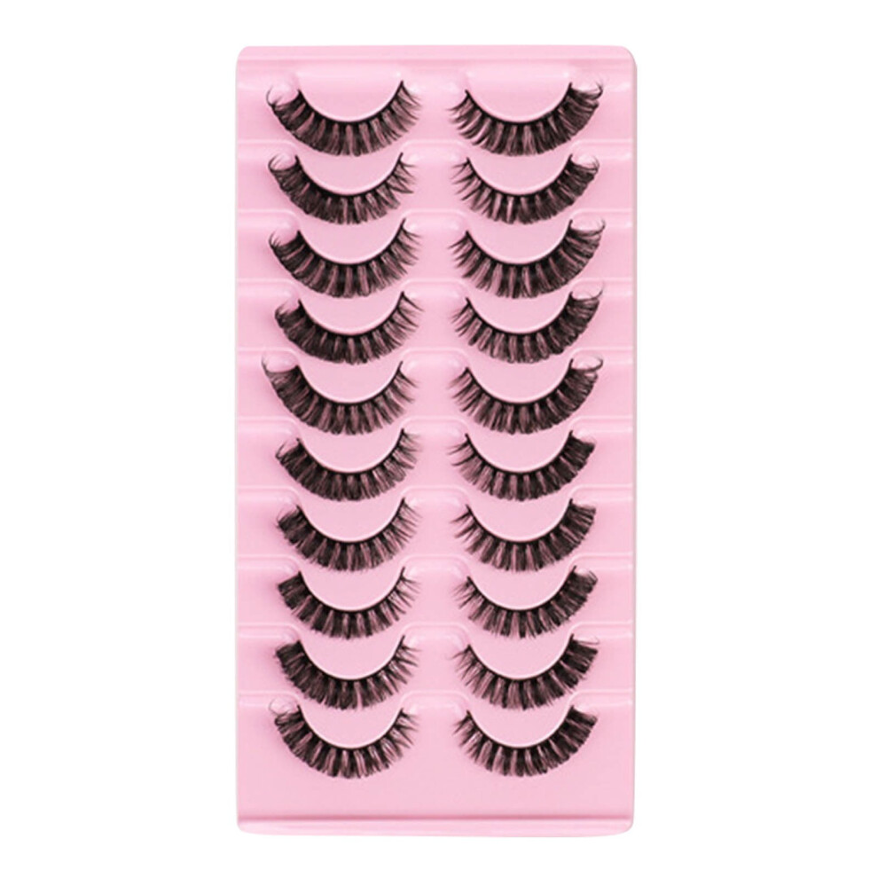 Natural Short Wispy False Lashes 10 Pairs
