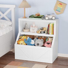 Étagère pour enfants, meuble de rangement pour jouets en bois, 5 compartiments