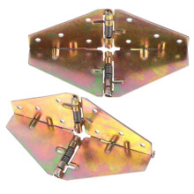 Dobradiças Homoyoyo de Ferro Dourado Reforçadas com Giro de 180 (2 peças)