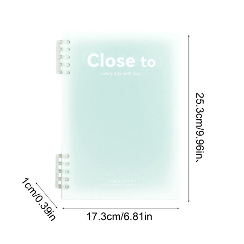 B5 Horizontal Thickened Spiral Notebook Excerpt with Colorful Plastic Cover, Student Notebook (Quality Paper) 1