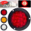 12V-24V4-tommer 16-LED runde baglygter2 stk. 4