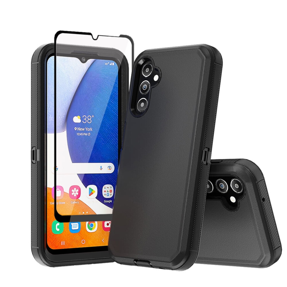Xhy Galaxy A14 5G Case With Screen Protector Black 9329345495700