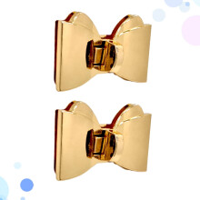 2 Stück Drehverschlüsse für Lederhandtaschen, goldfarben